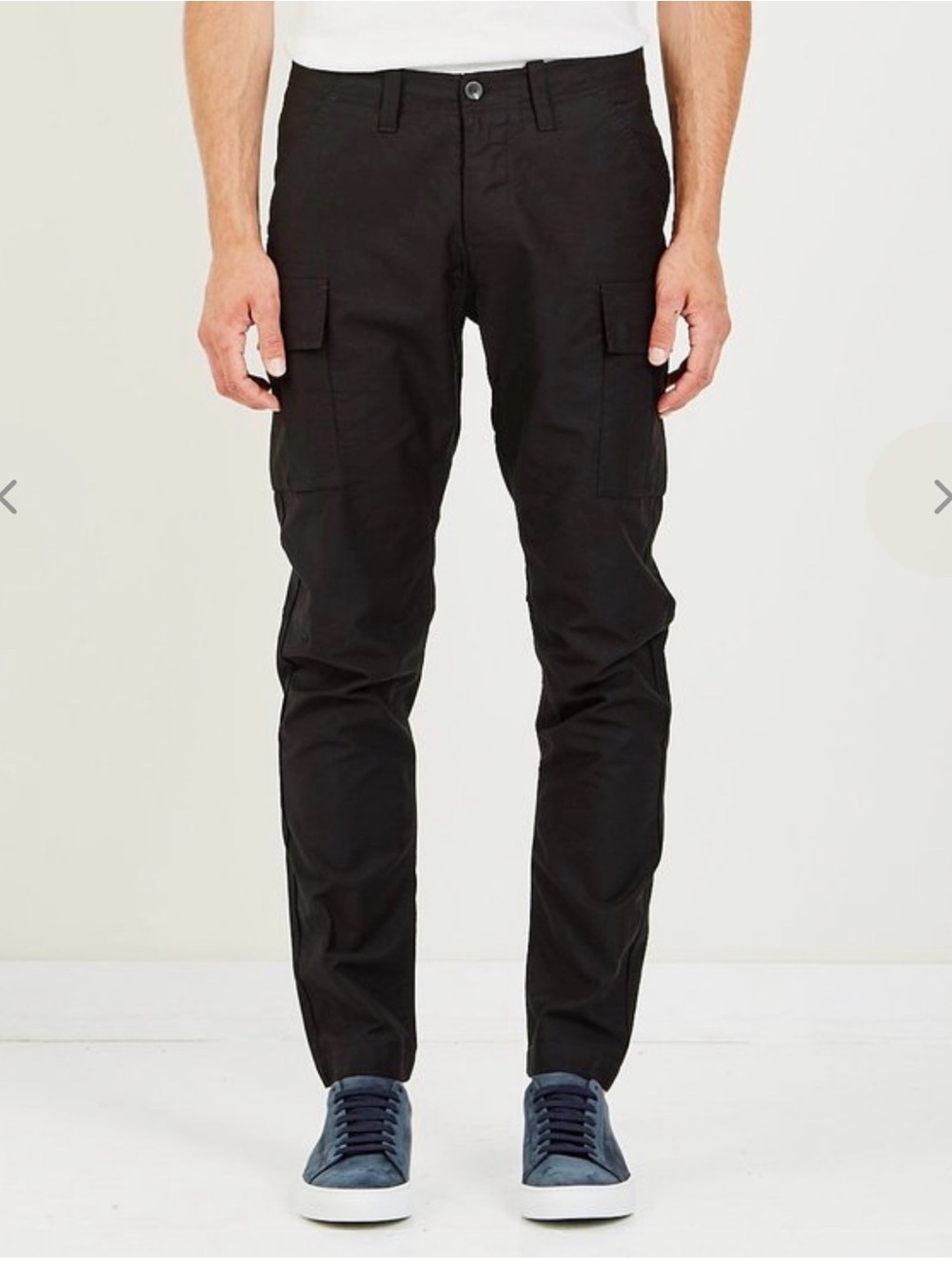 Wings + Horns Men's Black Cargo Pants - Classic Utility Style